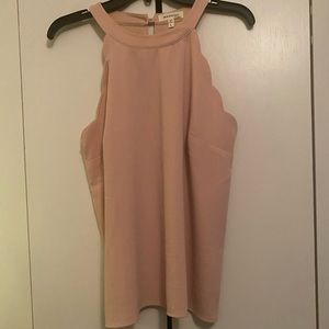 High neck sleeveless top